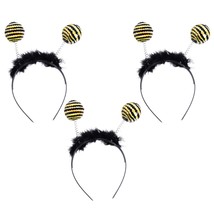  Headbands for Party 3Pcs Bee Tentacle Headbands Antenna Ball Hair Hoop ... - £27.53 GBP