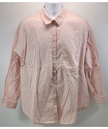 MA) Divided by H&amp;M Women&#39;s Button Down Pink Cotton Shirt Large - £5.94 GBP