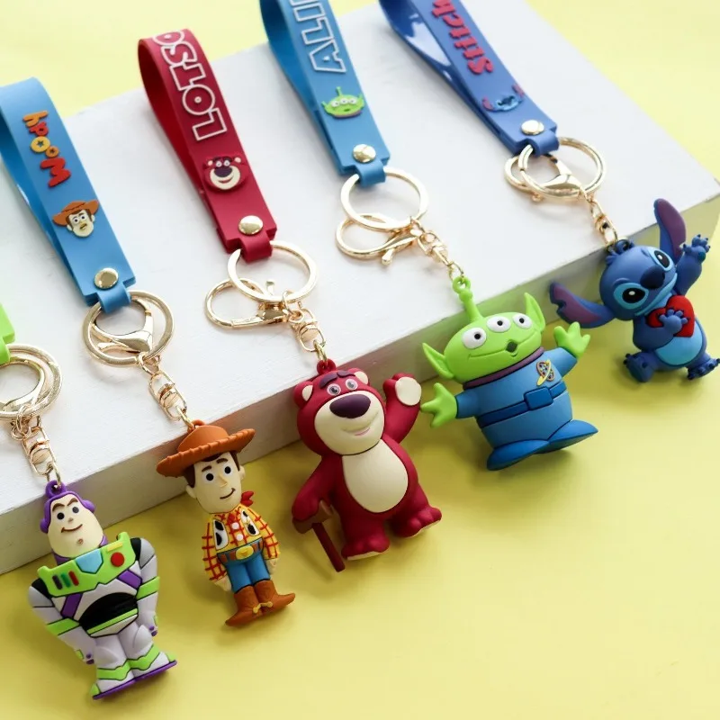 New genuine Disney Stitch Buzz Lightyear keychain cartoon animation Toy Story - £14.24 GBP