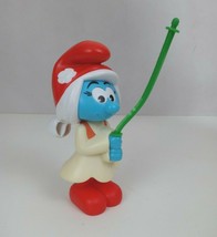 2016 Peyo Smurfs Lost Village Smurfette Flower Burger King Toy - £3.10 GBP