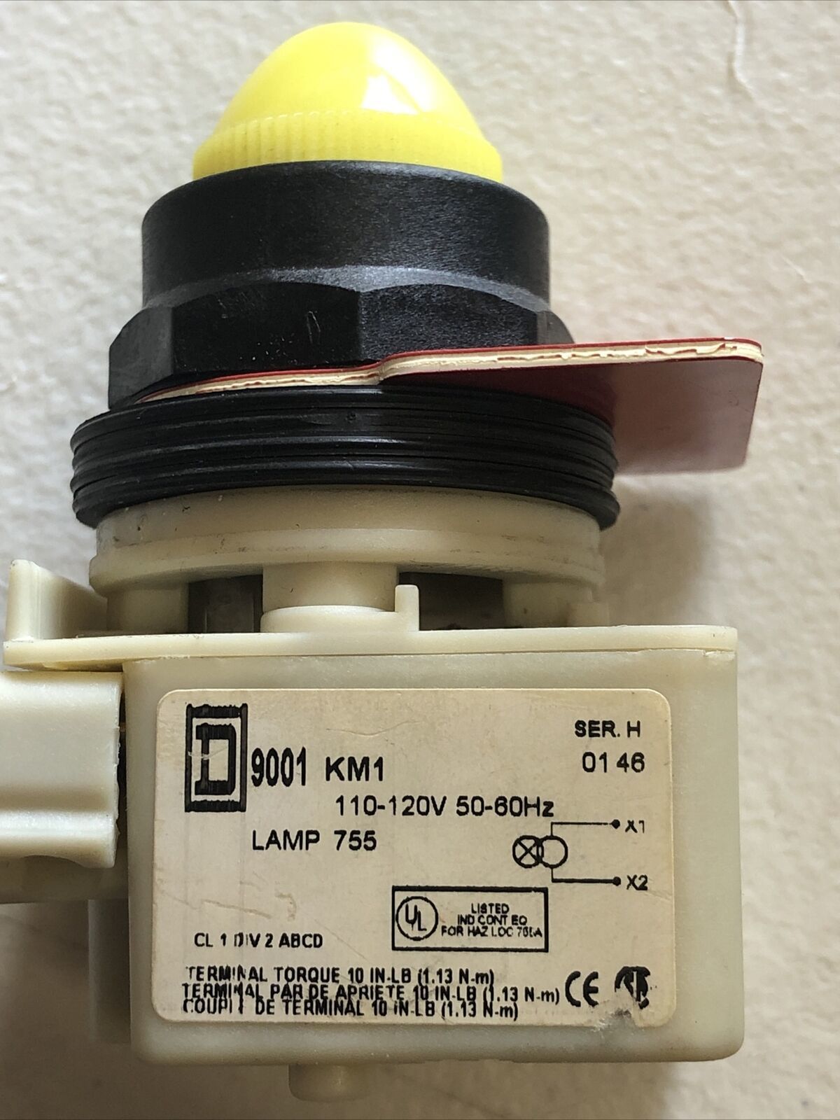 9001KM1 SQUARE D PILOT Indicator Light 9001 KM1 SER H VARIES COLOR - $15.83+