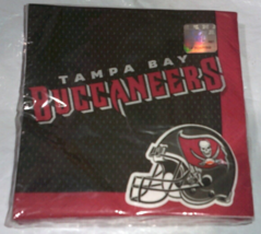 NFL Tampa Bay Buccaneers Sports 6.5&quot; x 6.5&quot; Banquet Party Paper Luncheon Napkins - £12.04 GBP