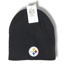 NFL Pittsburgh Steelers Winter Hat Skull Cap Beanie Black Gold One Size C29 - £15.69 GBP