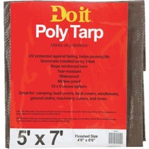 Do it Duty Poly Tarp 5&#39; x 7&#39; Poly Weave - £17.98 GBP