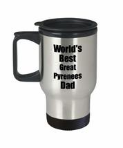 Great Pyrenees Dad Travel Mug Worlds Best Dog Lover Funny Gift For Pet Owner Cof - £18.17 GBP