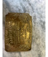 Vtg Belt buckle Tiffany New York Queen of the West Mississippi 3 5/8  * ... - $95.00