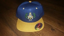 Freemason Masonic Mason cap Masonic Freemasonry Fraternity Blue Gold Mas... - £13.99 GBP