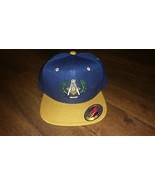 Freemason Masonic Mason cap Masonic Freemasonry Fraternity Blue Gold Mas... - £14.37 GBP