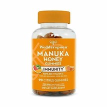 Wedderspoon Manuka Honey Immunity Gummies, Vitamin C &amp; Zinc Support, 90 ... - £20.33 GBP