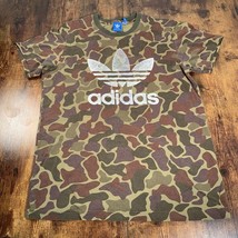 Adidas Camo Trefoil T-Shirt Short Sleeve Adidas Originals Men&#39;s Size Large - £15.53 GBP