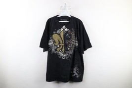 Vintage Avirex Streetwear Mens Large Faded Sequin Eagle UFC MMA Fighting T-Shirt - $39.55