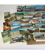 Vtg lot of 45 Colored Unused Postcards City Hotel Autumn Beach Upcycle A... - £14.76 GBP