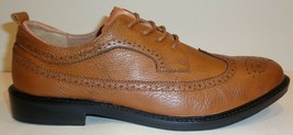 French Connection Size 11 CAJHOL Cognac Leather Wingtip Oxford New Mens Shoes - £110.93 GBP