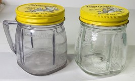 Vintage Oster Osterizer Blend &amp; Go ( 1 Plastic 1 Glass  ) 8 oz Containers - £7.80 GBP
