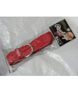Rawlings Red Youth Baseball Belt Adjustable from 20&quot;-34&quot; w/Leather - £10.21 GBP