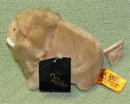 Vintage 24K Polar Puff Lion With Tag Stuffed Animal 6&quot; Plush 1994 Special Effect - £17.70 GBP
