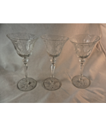Antique Cut Crystal Cordial Liquor Glasses 6 3/4&quot;Tall GORGEOUS!! Set of 3 - €26,70 EUR