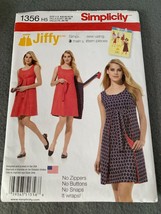 Simplicity 1356 Jiffy Dress Sewing Pattern Sizes 6 8 10 12 14 2014 uncut - $11.48