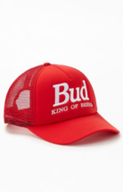 Budweiser Bud King of Beers Red Basebal Hat - £19.69 GBP