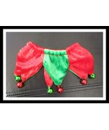 Build A Bear Workshop Red &amp; Green Velour Jingle Bell Collar for Jester Elf - €8,43 EUR