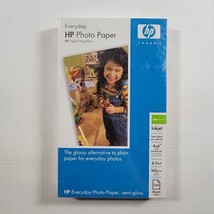 New Genuine HP Everyday Photo Paper 4x6" Glossy Pack Of 100 Sheets Sealed - $8.75