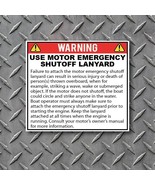 Emergency Shutoff Lanyard Warning Danger Decal, Label, Sticker Boat Mari... - €5,15 EUR