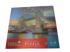 Tower Bridge London 1000 Pc Puzzle 20&quot; x 28&quot; New Sealed In Box Ages 6+ - £7.79 GBP
