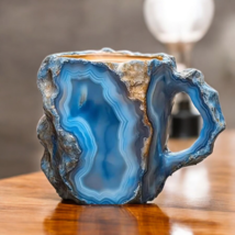 Mug Mineral Crystal Imitation Beverage Cup Mug Resin Mineral Christmas G... - $39.99