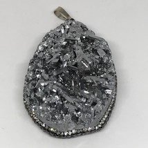 Large Pendant w/ Metallic Crystal Cluster - £42.52 GBP