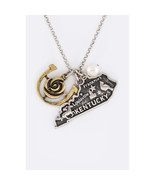 KENTUCKY Map Horse Race Charms United State Necklace Pendant Earrings Je... - £5.83 GBP