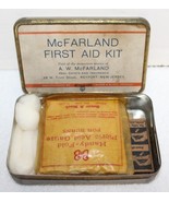 Vintage A.W. McFarland Aetna-Ize First Aid Kit Tin ~ 28 W. Front St. Key... - £63.34 GBP