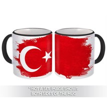 Turkey : Gift Mug Distressed Flag Vintage Turkish Expat Country - £12.91 GBP