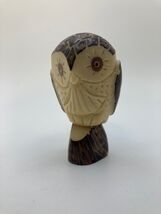 Owl Beautiful Tagua Nut Carving 3" Animal Figurine Collectible Folk Art - $16.50