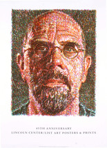 CHUCK CLOSE Self Portrait 42&quot; x 30&quot; Lithograph 2007 Realism Brown, Multi... - $382.14