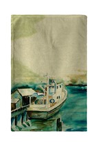 Betsy Drake Oyster Boat Kitchen Towel - £23.34 GBP
