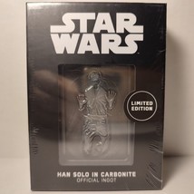 Star Wars Han Solo In Carbonite Ingot Metal Card Official Collectible Figurine - $38.69
