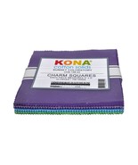 Robert Kaufman Kona Cotton Solids Sunset Palette 5 Inch Precut Squares 4... - $275.23 MXN