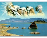 Native American Chiefs Pyramid Lakee Nixon Nevada NV UNP Chrome Postcard V4 - $4.90