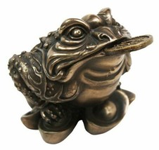 Feng Shui Jin Chan Fortune Money Frog Lucky Toad Figurine Charm Statue Decor - £20.88 GBP