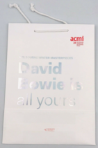 David Bowie Is All Yours 2015 ACMI V&amp;A Exhibit Australia White Shopping Bag - $13.99