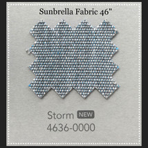 Sunbrella Fabric 46&quot; Wide Storm By the Yard NEW COLOR - £18.74 GBP