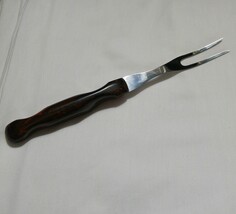 Cutco 1026 Carving Fork Brown Marbled Handle - $16.82