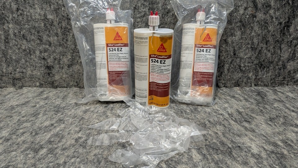 Lot of 3 New Sika Loadflex 524 EZ Joint Filler 20oz Cartridge 512007 - $79.99