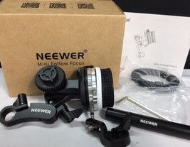 Neewer Mini Follow Focus with A/B Stops, Lens Gear Ring, 15mm Rod &amp; Rod Clamp - £50.81 GBP