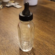 Evenflo Miniature Mini Baby Glass Doll Bottle 3 Inch *Nipple is Not Centered* - £11.14 GBP