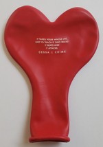 Dessa&#39;Chime&#39; heart-shaped red balloon promo item - £3.89 GBP