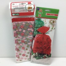 Sweet Treat Wilton Treat Party Bags Gift Favors Christmas Holiday Red Peppermint - £10.38 GBP