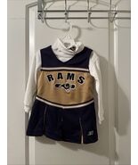NFL St. Louis Rams Toddler Girl 2 Piece Cheer Romper Dress Set Multi-Color - $46.74 CAD+