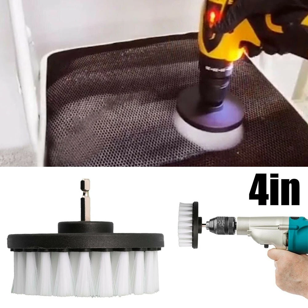 Universal Soft Drill Brush Cleaning Kit for Carpet, Leather, Upholstery - Part - £11.43 GBP