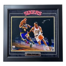 Allen Iverson Autographed Philadelphia 76ers 16x20 Photo Framed BAS Signed Kobe - £497.89 GBP